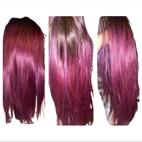 Red/purple highlights wig - Picture 9 of 9